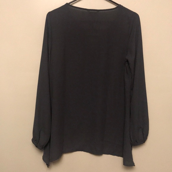 NWT Juicy Couture strap front woven blouse - Picture 5 of 6